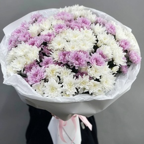 Букет "Конфетти" из 19 кустовых хризантем в Королеве
