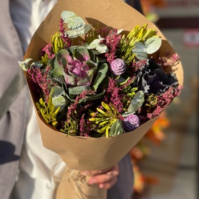 Букет из капса и брассики в Королеве