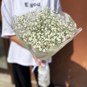 Букет из 5 белых гипсофил в Королеве