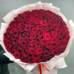 Букет "Париж" из 101 красной розы (60 см) в Королеве