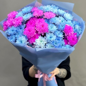 Букет "Матильда" из 15 кустовых хризантем в Королеве