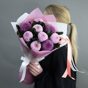 Букет из 9 нежных хризантем Момоко в Королеве