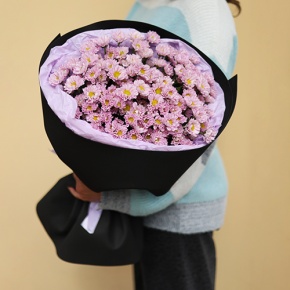 Стильный букет из 11 хризантем сантини в Королеве