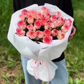 Букет из 25 роз Джумилия (50 см) в Королеве