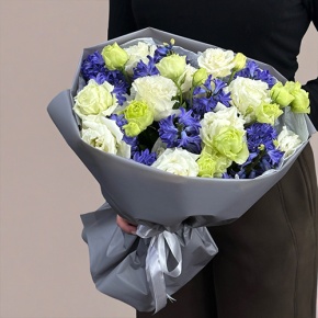 Букет из ароматных гиацинтов и эустом в Королеве