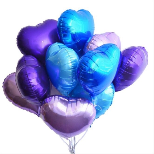 Сердце фиолетовое фольгированный шар с гелием (45 см) в Королеве