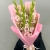 Букет из 5 нежно-розовых гладиолусов и тласпи в Королеве