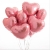 Сердце розовое фольгированный шар с гелием (45 см) в Королеве