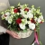 Композиция в корзине "Стелла" из роз, эустом и альстромерий в Королеве