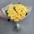 Букет из 21  из пионовидной розы Баттеркап (60 см) в Королеве
