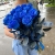 15 синих LUX роз Эквадор (70 см) в Королеве