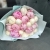 Микс из 19 бело-розовых пионов в Королеве