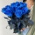 15 синих LUX роз Эквадор (70 см) в Королеве