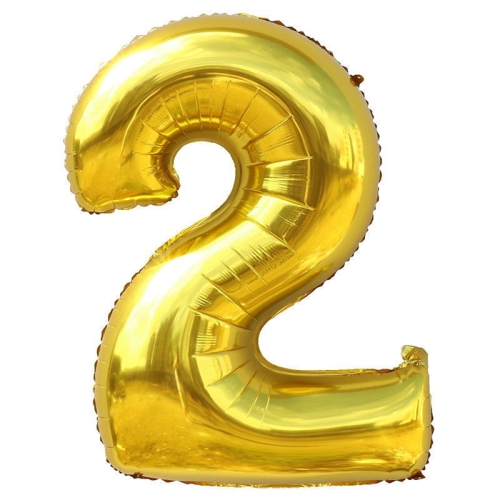 Шар гелиевый цифра 2 (40х102 см) в Королеве